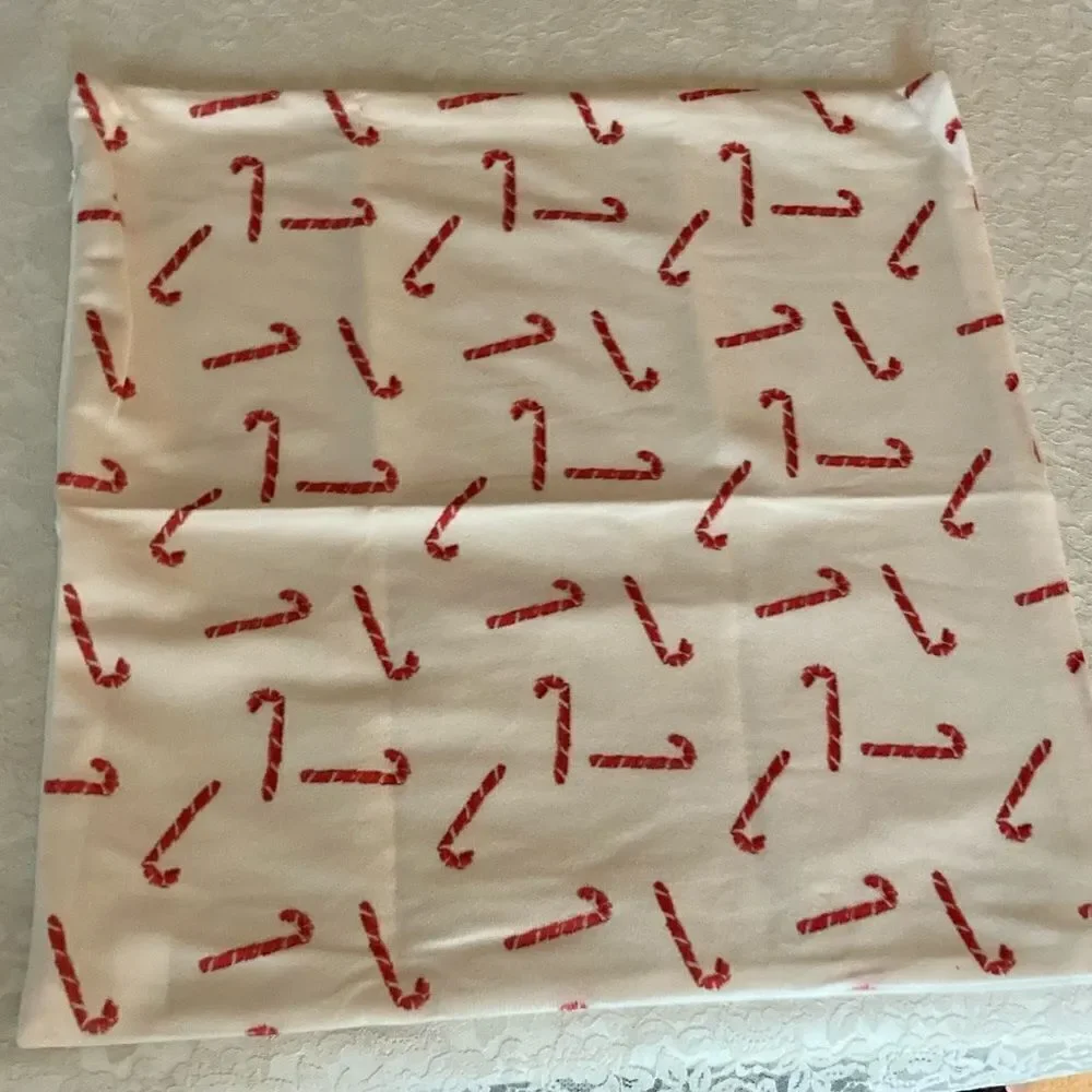 Candy Cane Holiday Pillow Cover